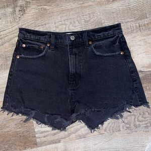 🔥nwt!  Abercrombie black high rise mom shorts